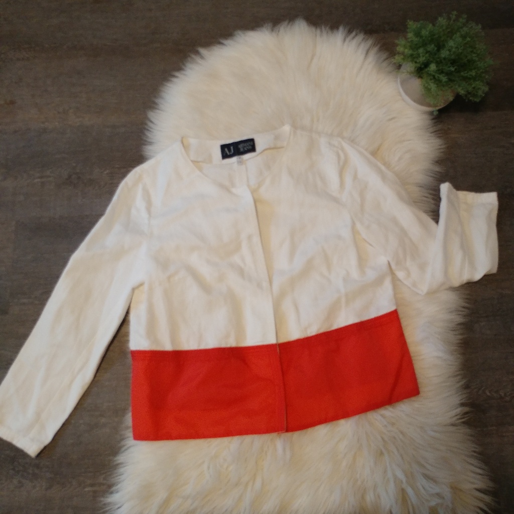 Armani Jeans Two Tone Linen Jacket